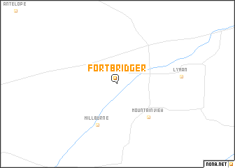 map of Fort Bridger