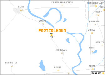 map of Fort Calhoun