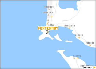 map of Fort Canby