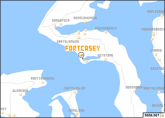 map of Fort Casey