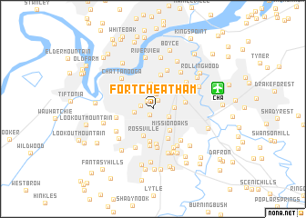 map of Fort Cheatham