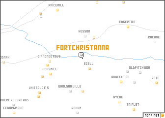 map of Fort Christanna