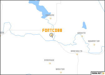 map of Fort Cobb