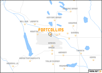 map of Fort Collins