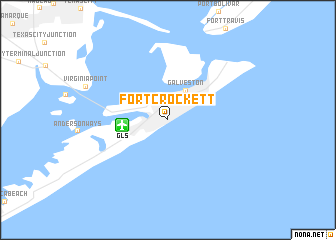 map of Fort Crockett