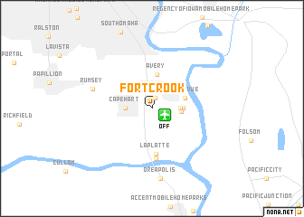 map of Fort Crook