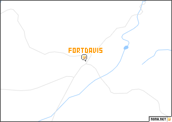 map of Fort Davis