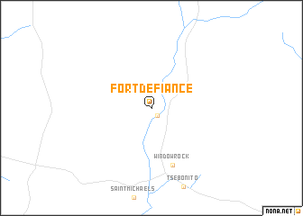 map of Fort Defiance