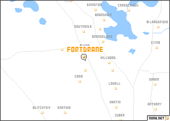 map of Fort Drane