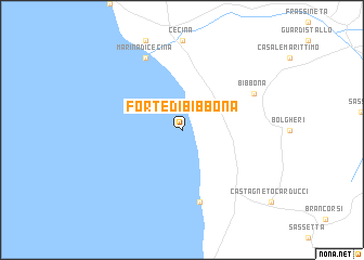 map of Forte di Bibbona