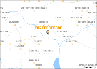 map of Forte do Conde