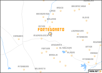 map of Forte do Mato
