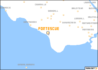 map of Fortescue