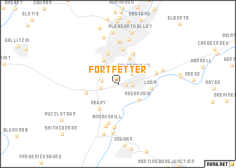 map of Fort Fetter
