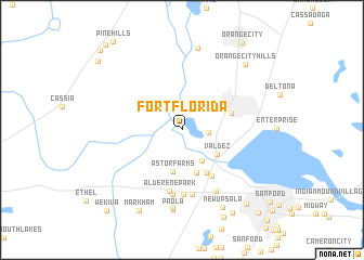 map of Fort Florida