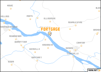 map of Fort Gage