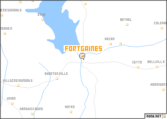 map of Fort Gaines