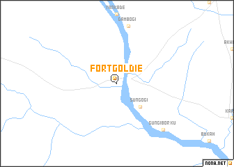 map of Fort Goldie