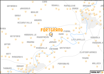 map of Fort Grand