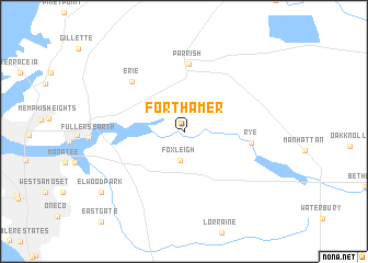 map of Fort Hamer