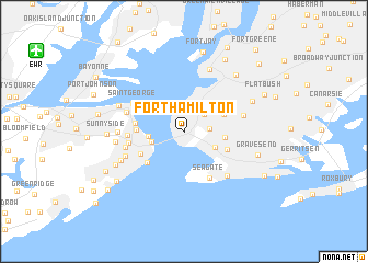 map of Fort Hamilton