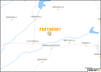 map of Fort Henry