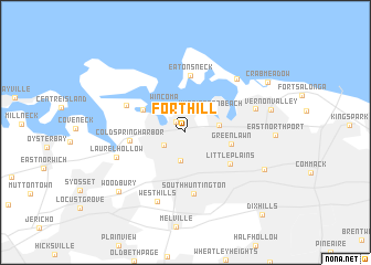 map of Fort Hill