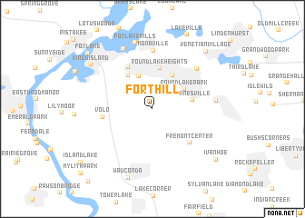 map of Fort Hill