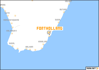 map of Fort Holland