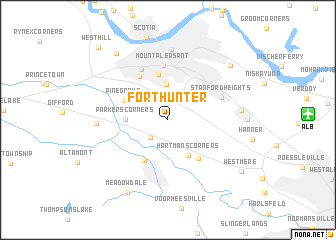 map of Fort Hunter