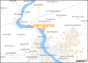 map of Fort Hunter