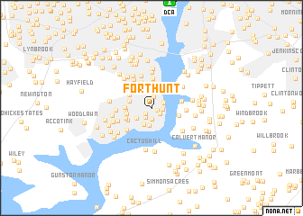 map of Fort Hunt