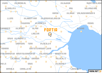 map of Fortiá
