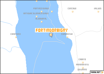 map of Fortín DʼOrbigny