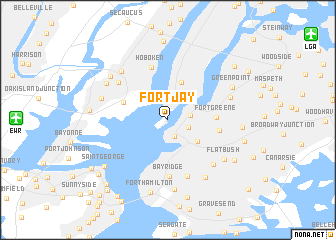 map of Fort Jay