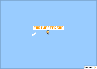 map of Fort Jefferson