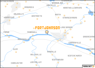 map of Fort Johnson