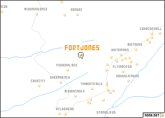 map of Fort Jones