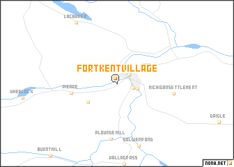 map of Fort Kent Village