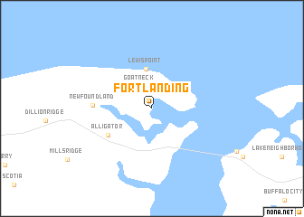 map of Fort Landing