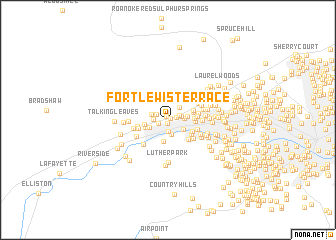 map of Fort Lewis Terrace