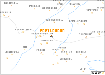 map of Fort Loudon