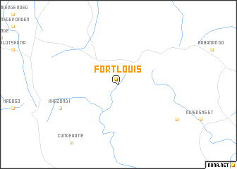 map of Fort Louis