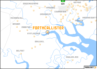 map of Fort McAllister