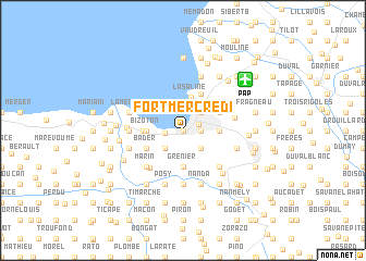 map of Fort Mercredi