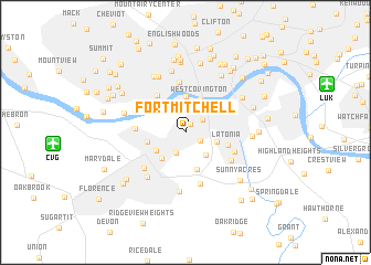 map of Fort Mitchell