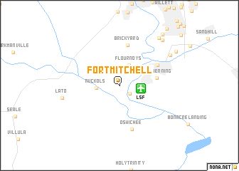 map of Fort Mitchell