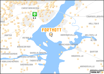 map of Fort Mott