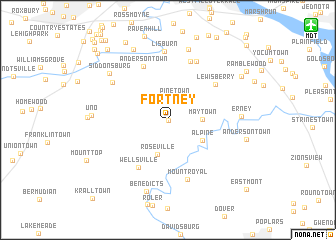 map of Fortney