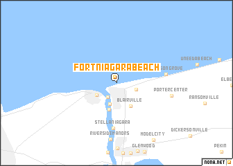 map of Fort Niagara Beach